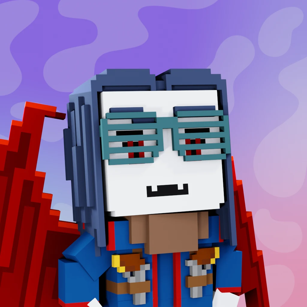 Pirate #755 voxel render