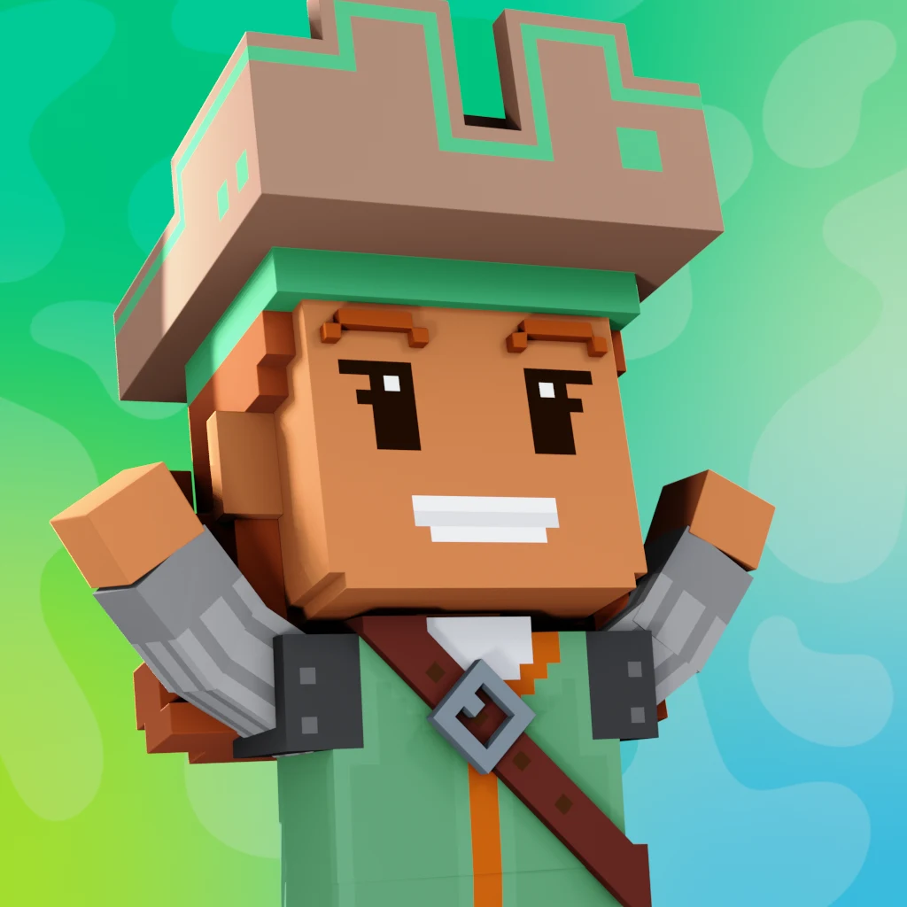 Pirate #7550 voxel render