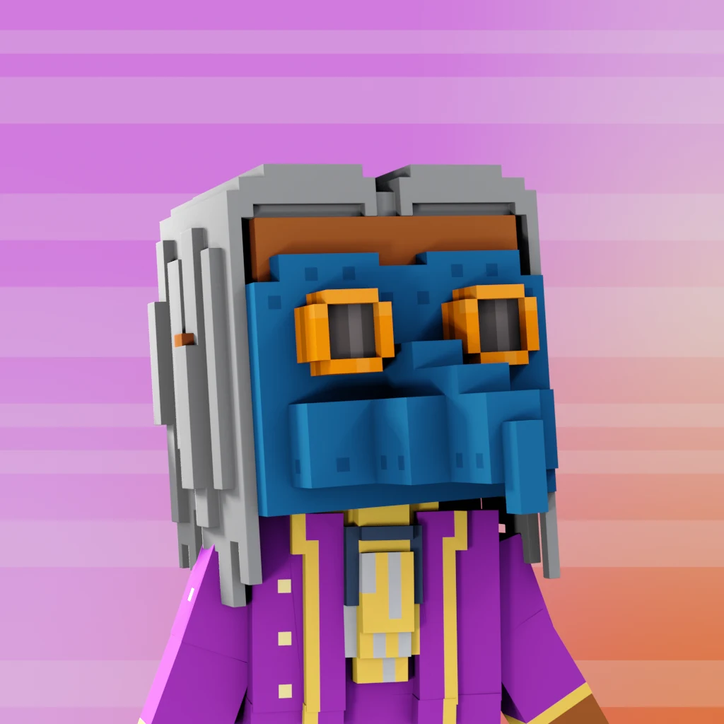 Pirate #7551 voxel render