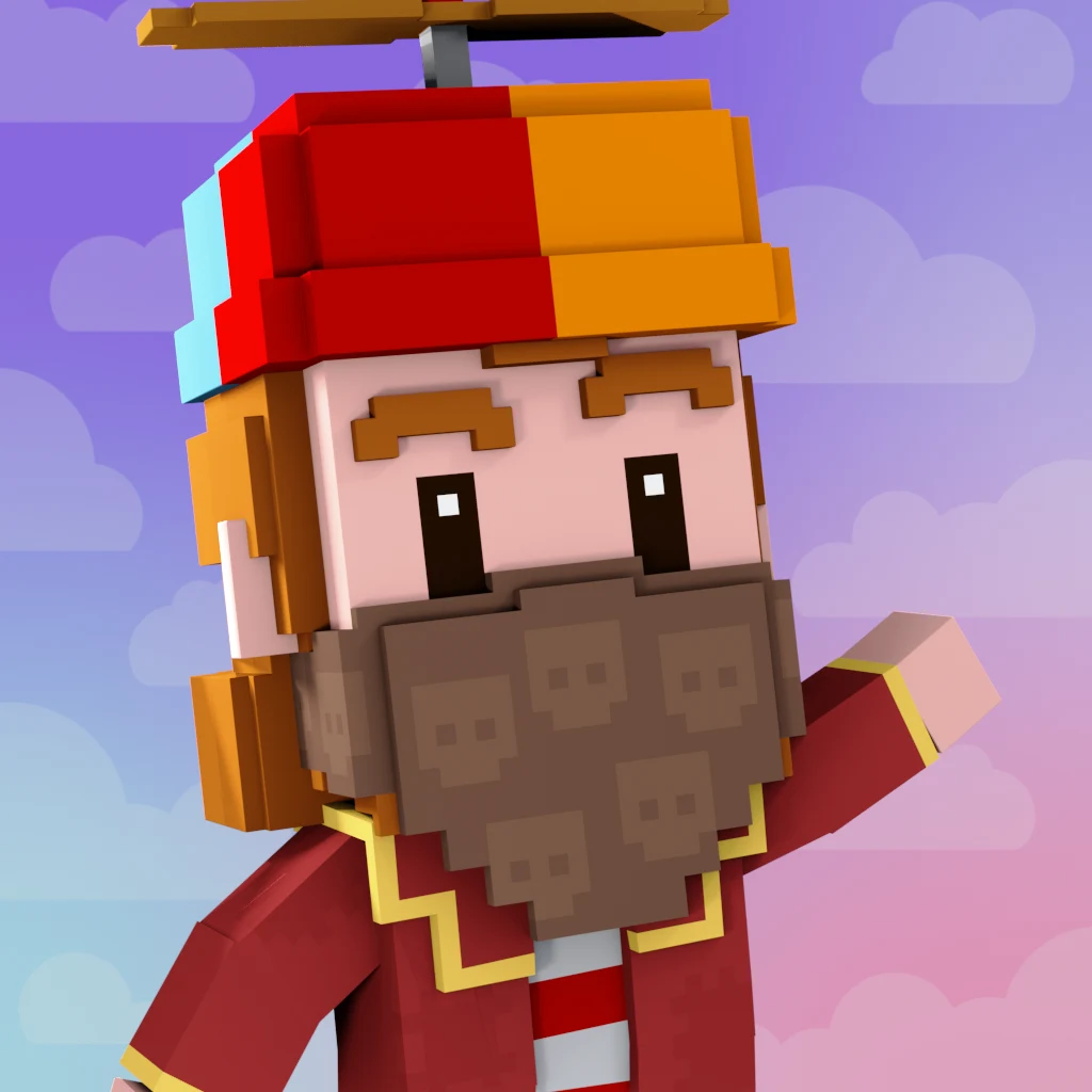 Pirate #7553 voxel render