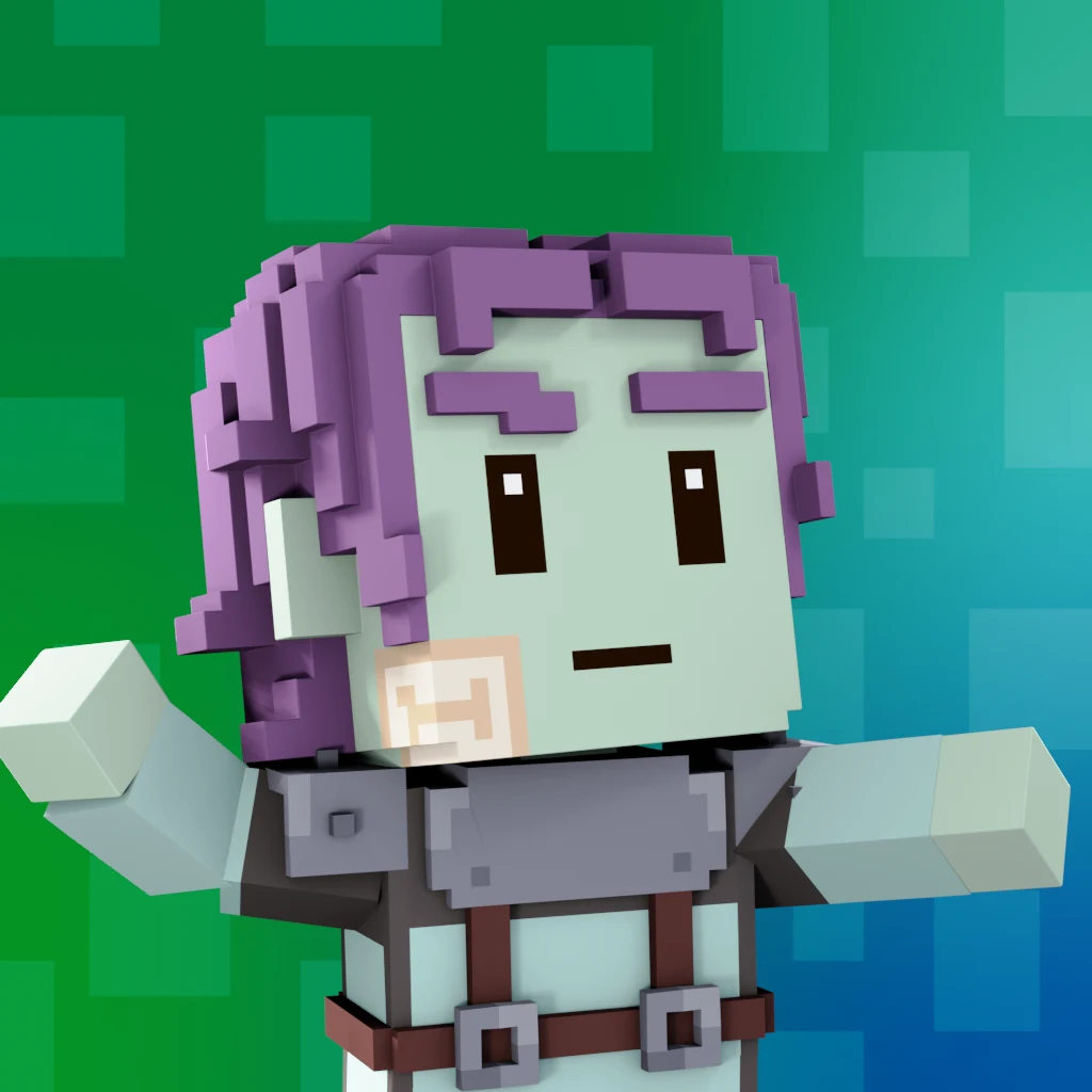 Pirate #7554 voxel render