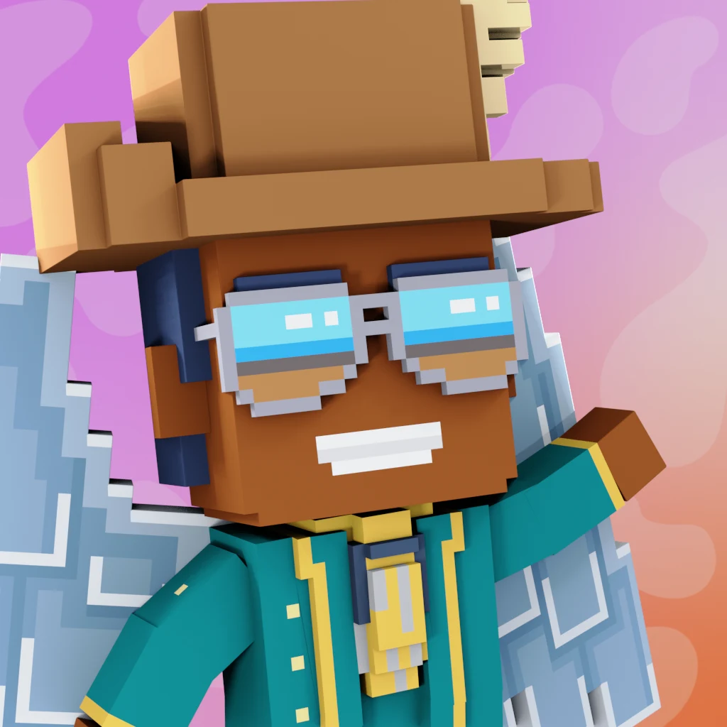 Pirate #7556 voxel render