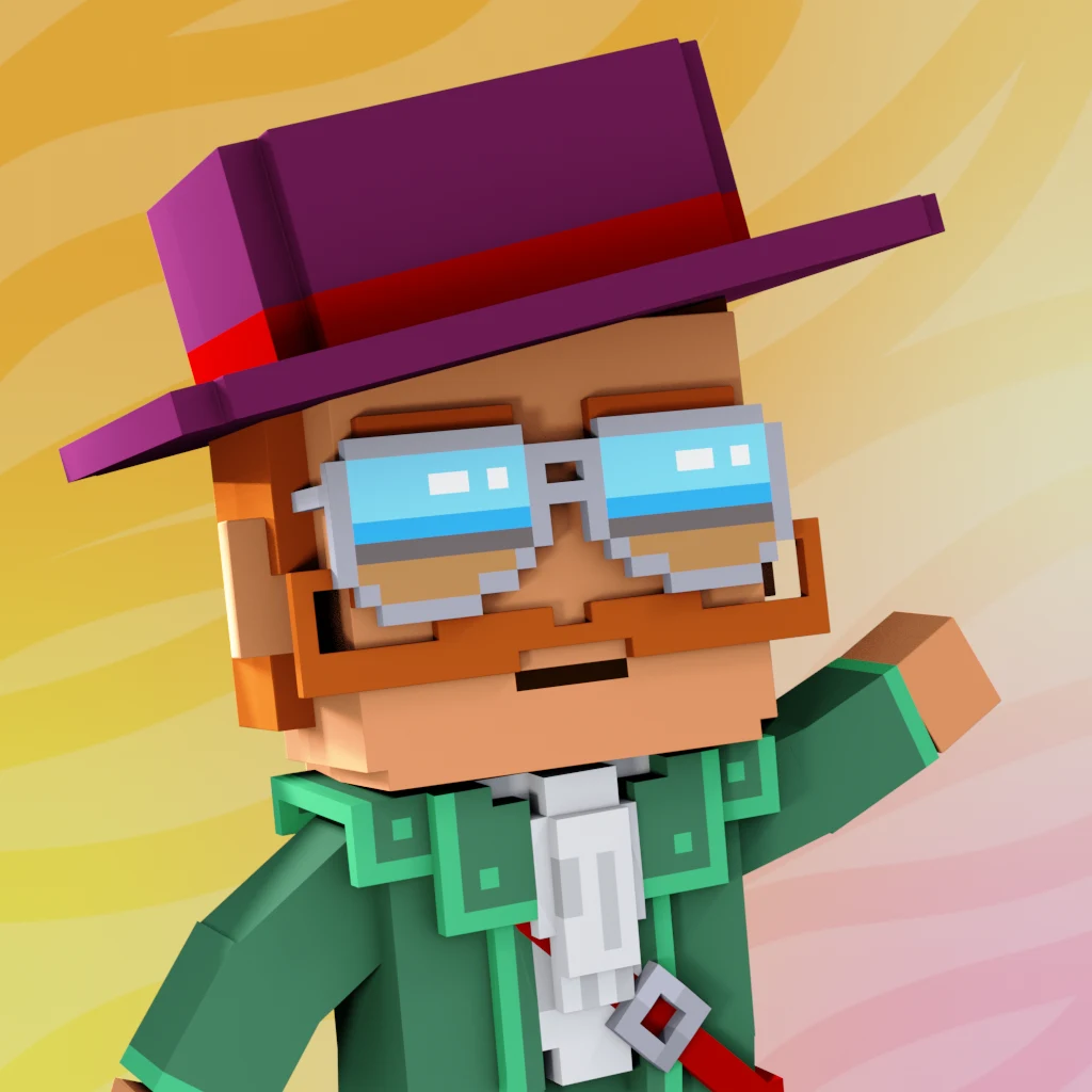 Pirate #7558 voxel render