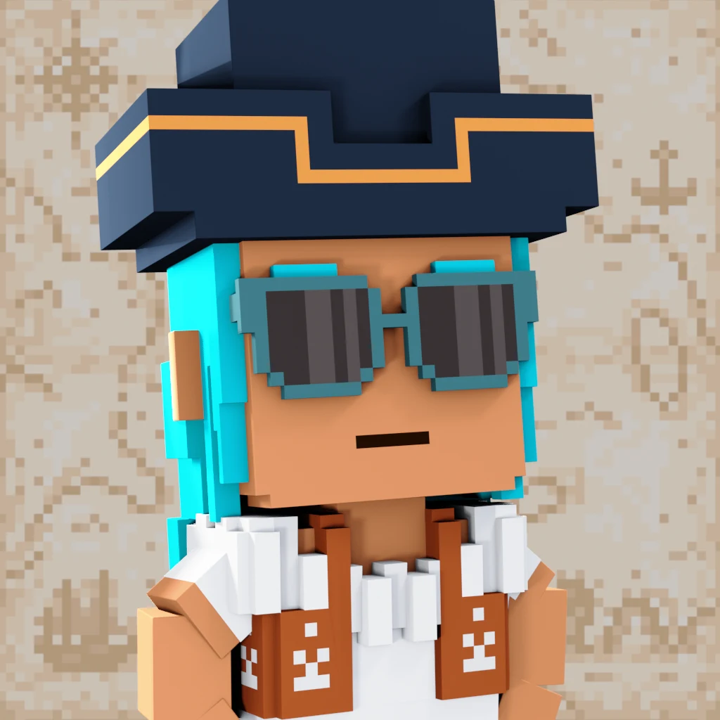 Pirate #756 voxel render