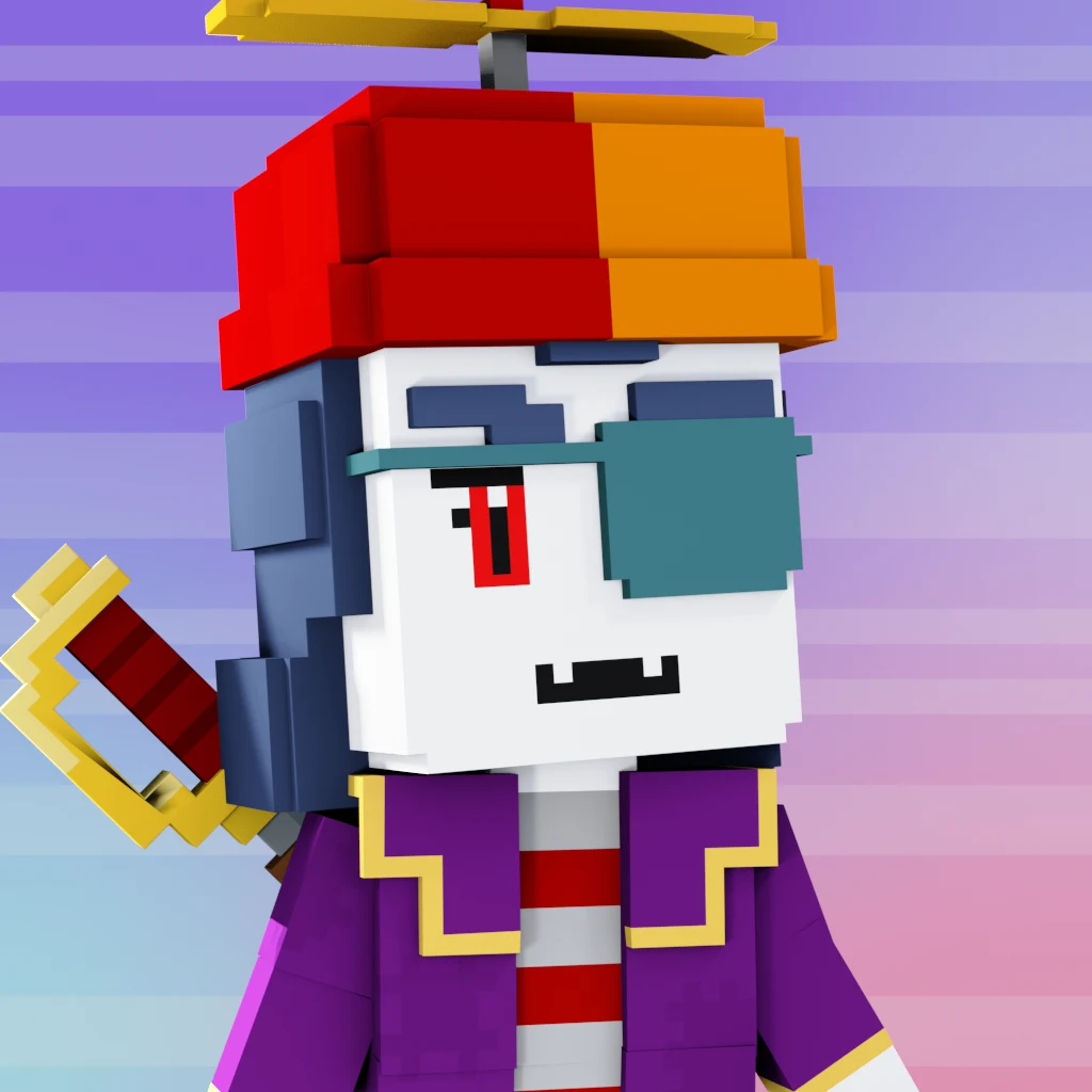Pirate #7566 voxel render
