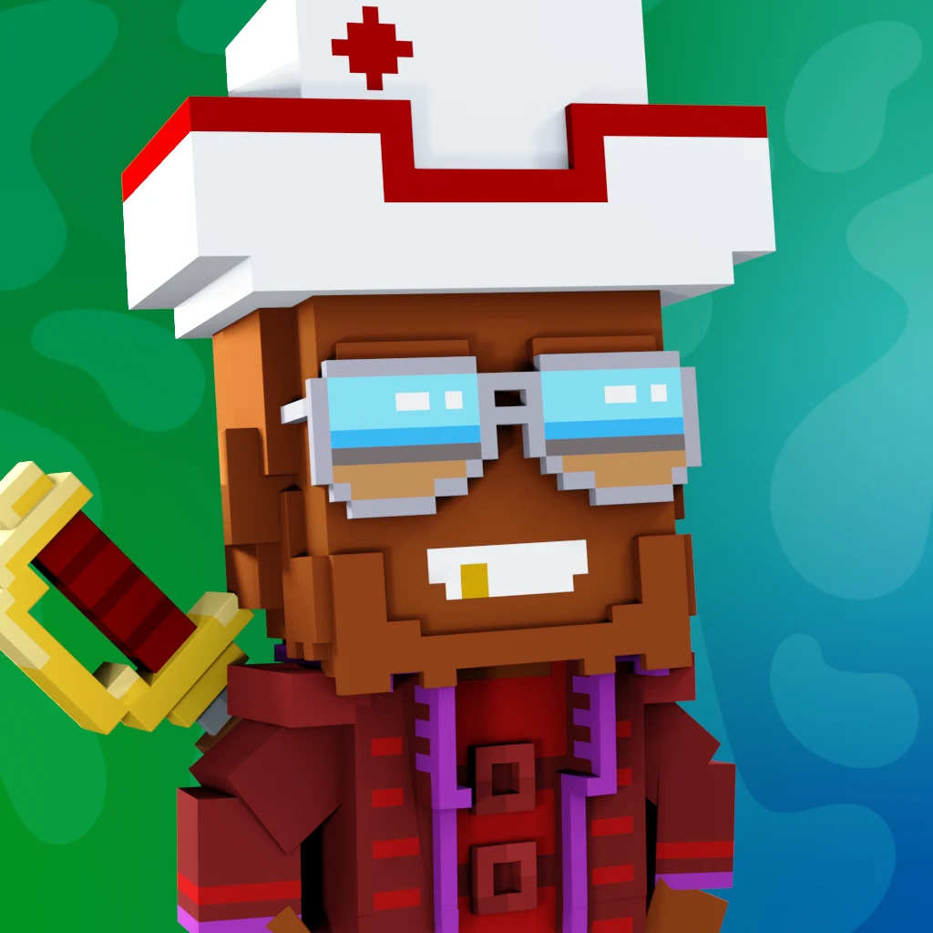 Pirate #7570 voxel render