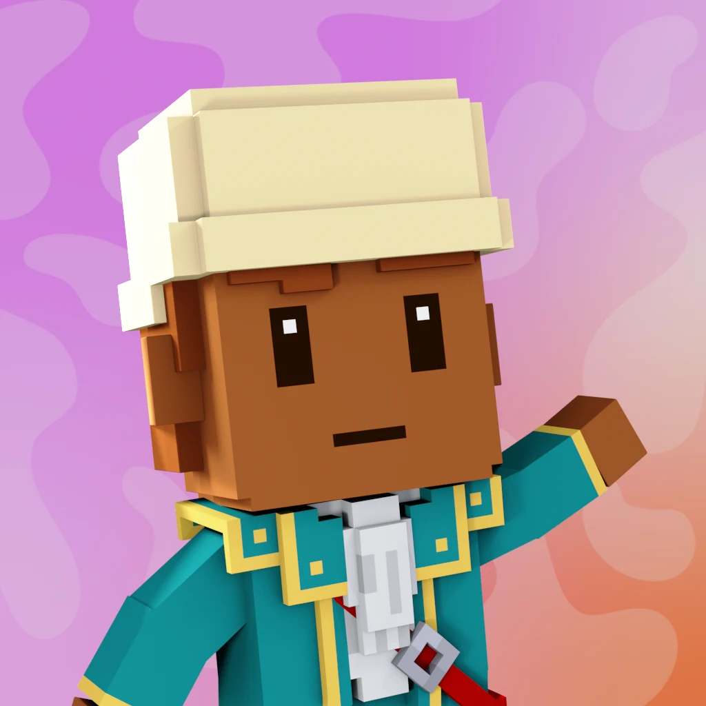 Pirate #7573 voxel render