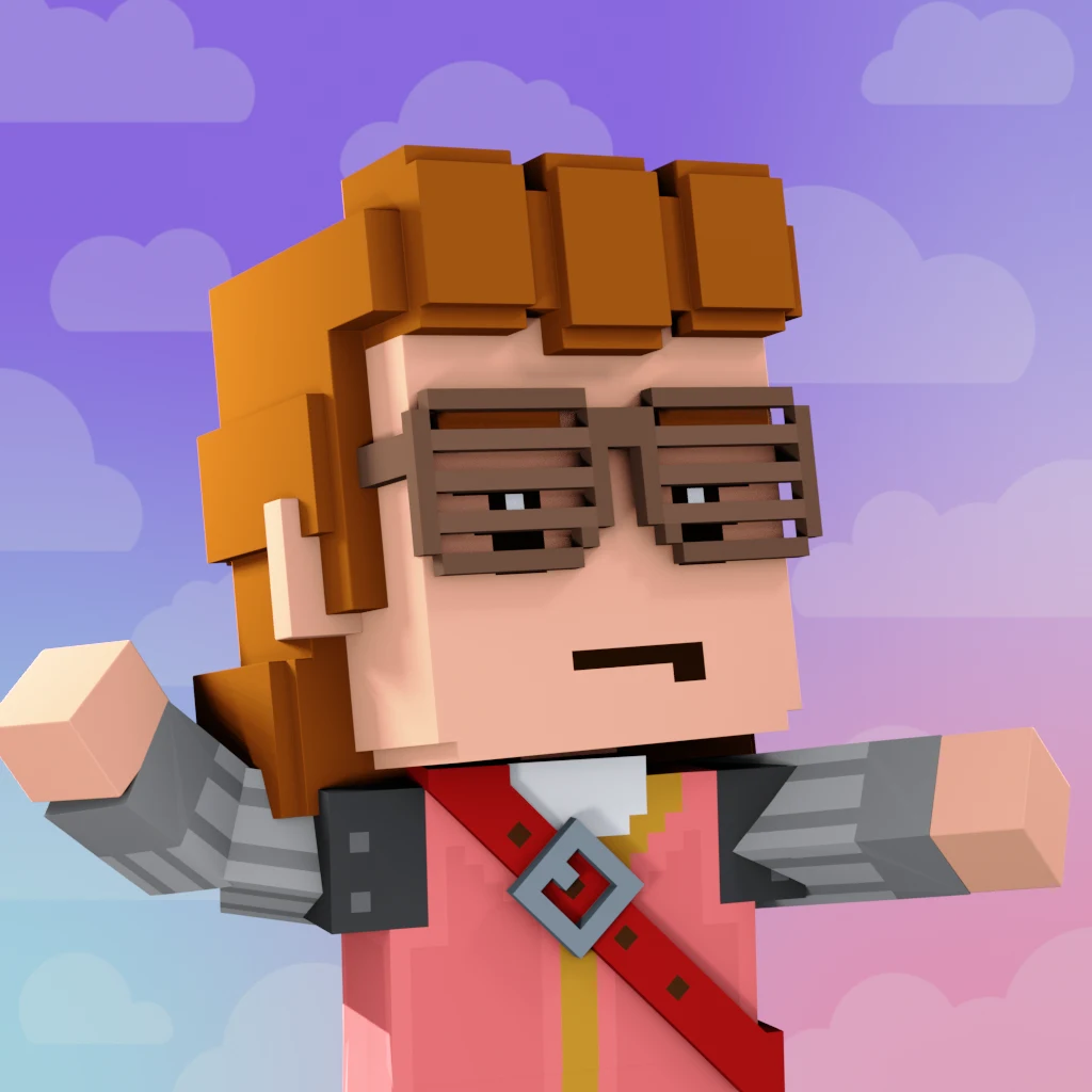 Pirate #7574 voxel render