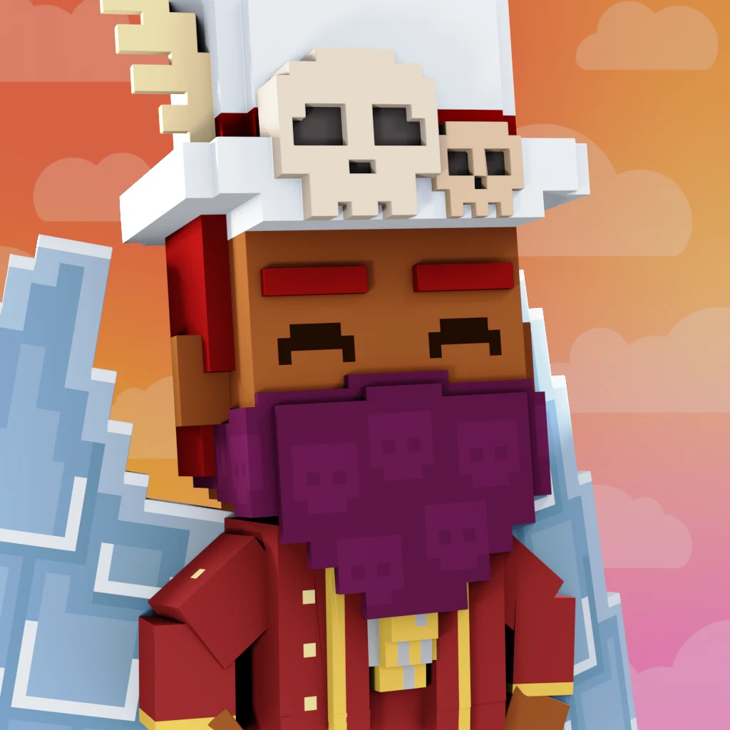 Pirate #7575 voxel render