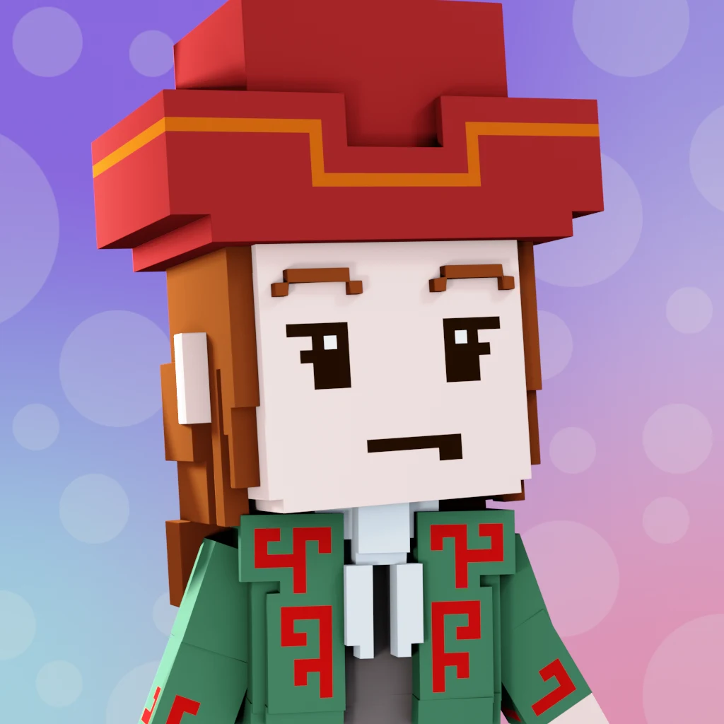 Pirate #7576 voxel render