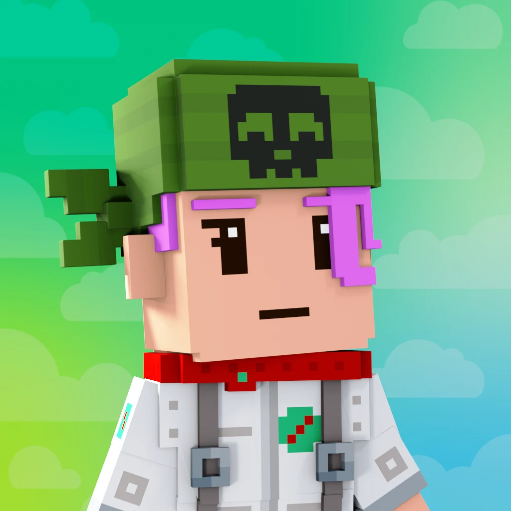 Pirate #7578 voxel render