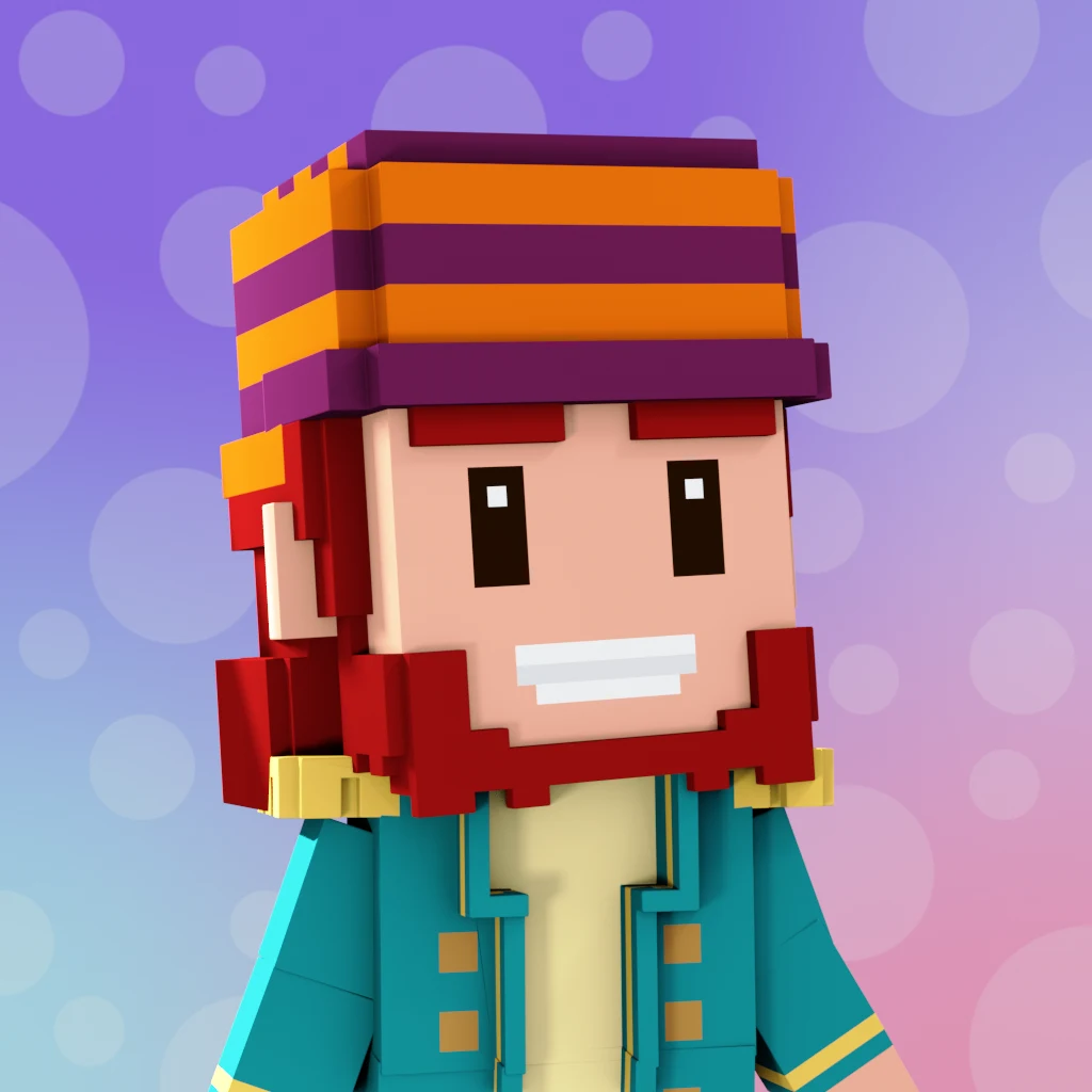 Pirate #7580 voxel render