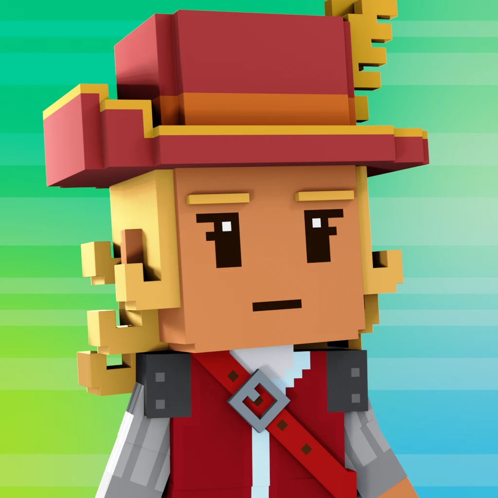 Pirate #7586 voxel render