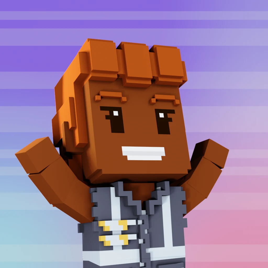 Pirate #7587 voxel render