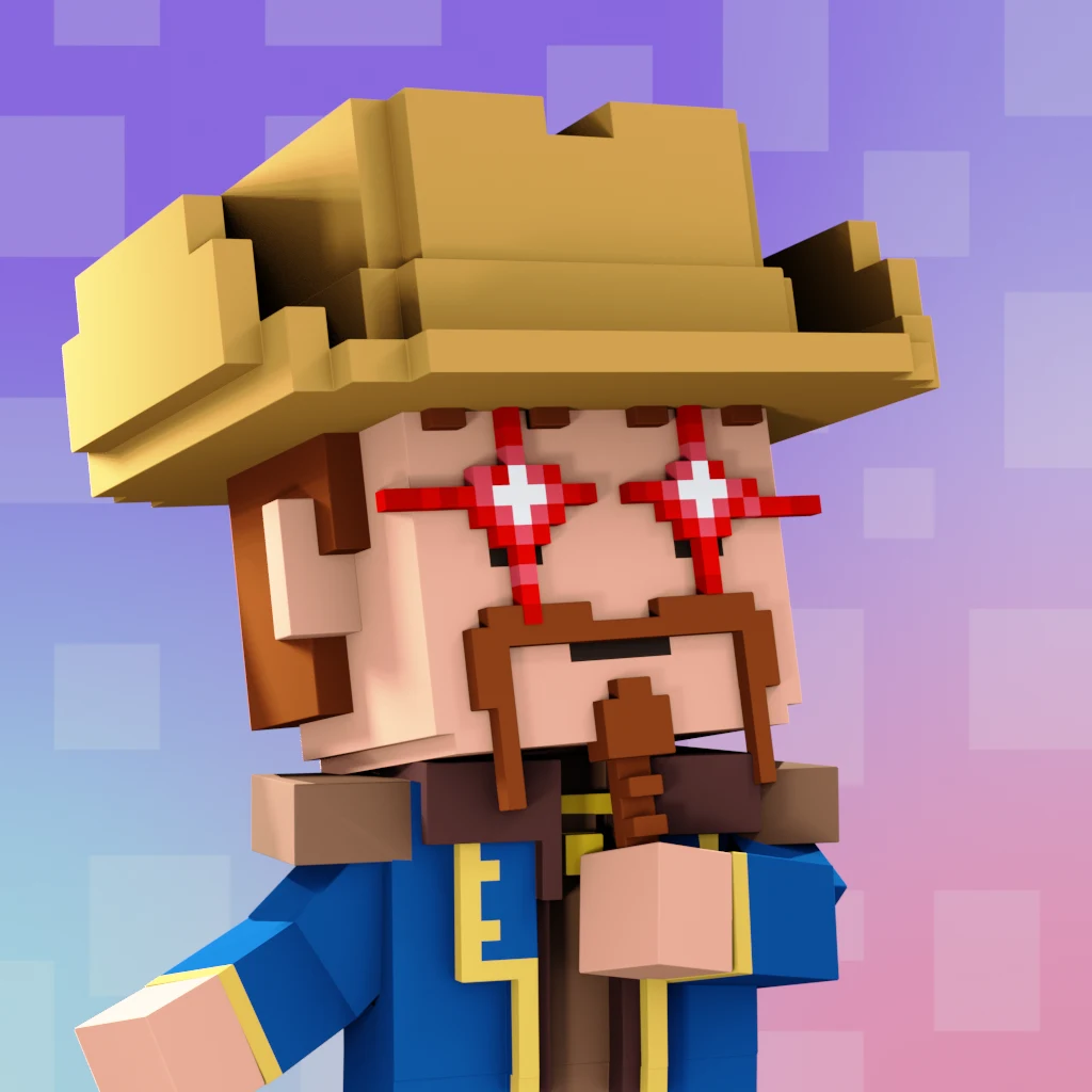 Pirate #7590 voxel render