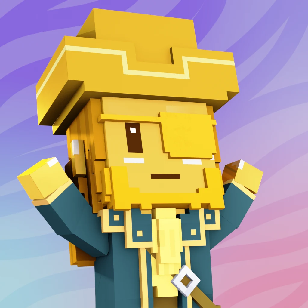 Pirate #7591 voxel render