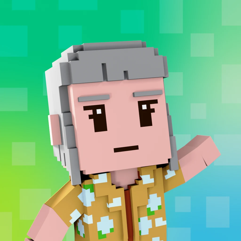 Pirate #7592 voxel render
