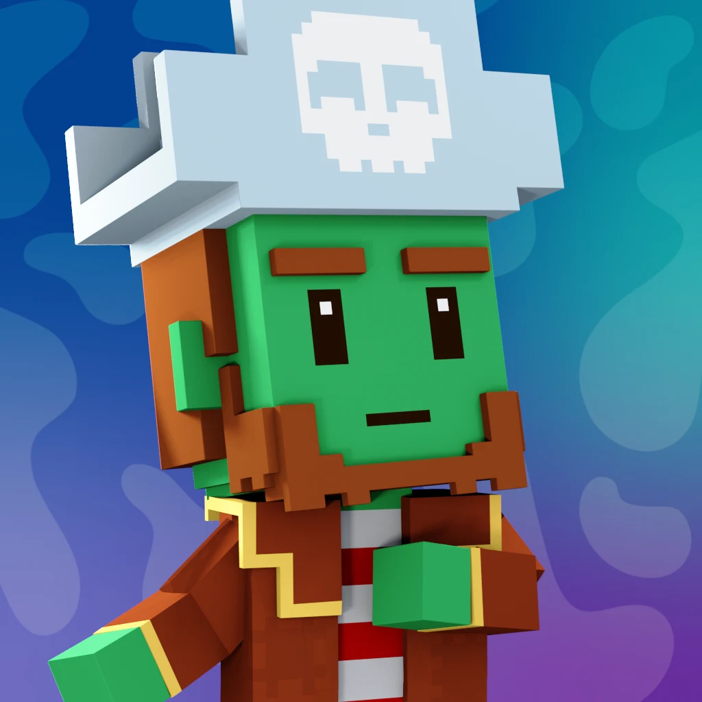 Pirate #7595 voxel render