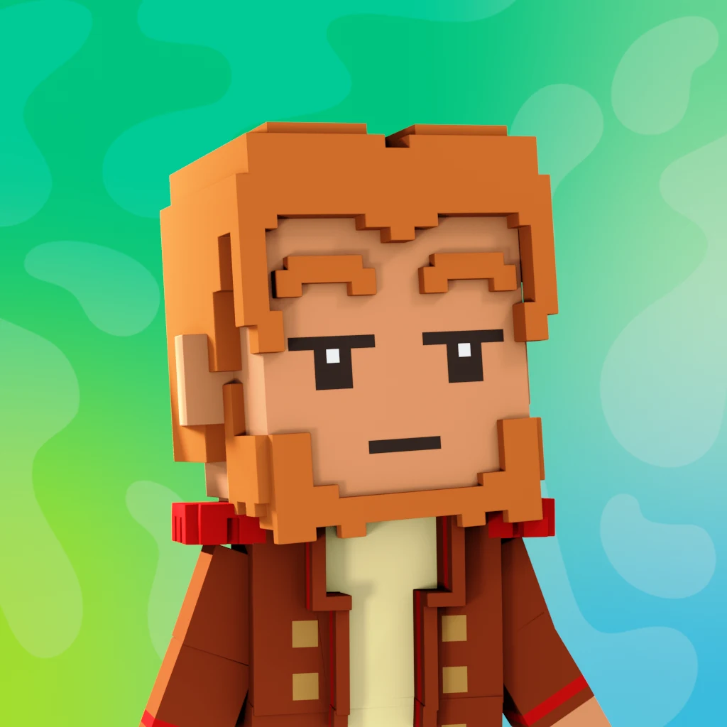 Pirate #7597 voxel render