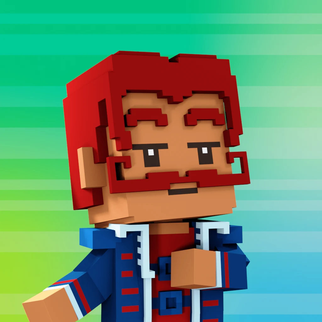 Pirate #7599 voxel render