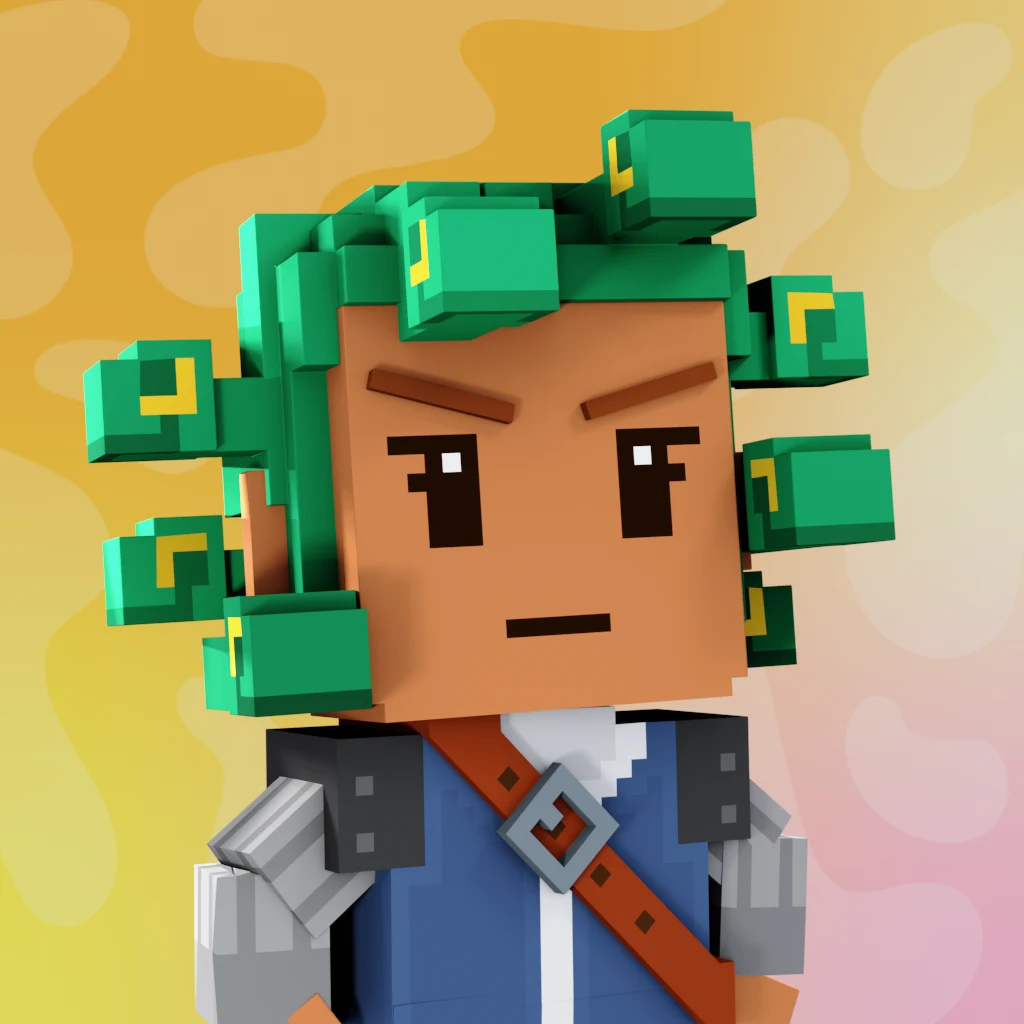 Pirate #7600 voxel render