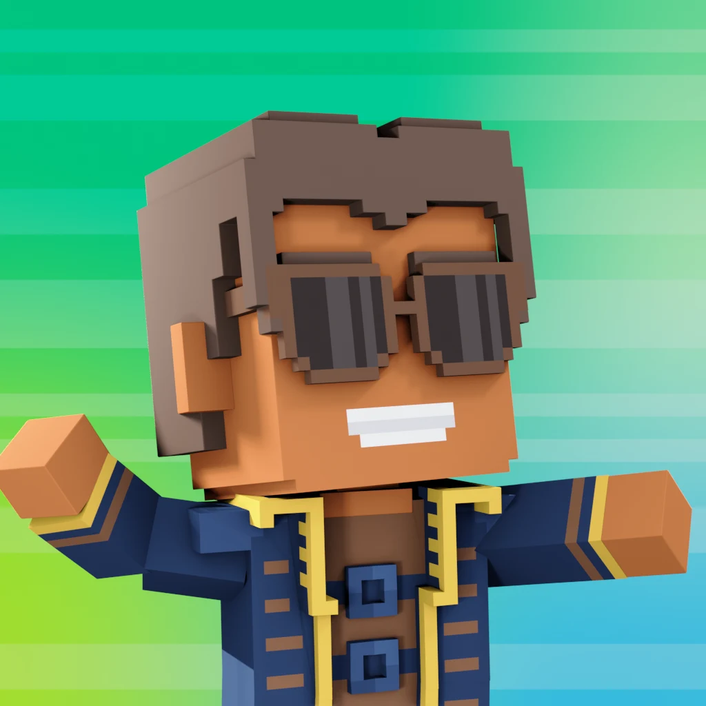 Pirate #7601 voxel render