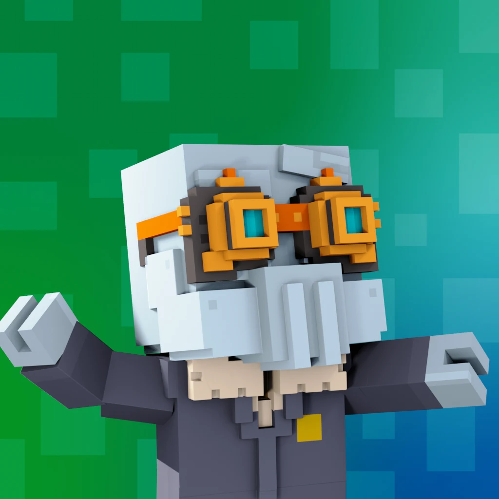 Pirate #7604 voxel render