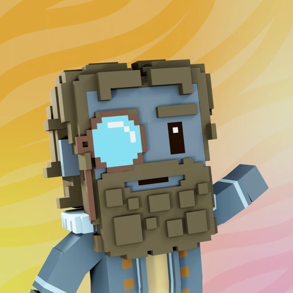 Pirate #7605 voxel render