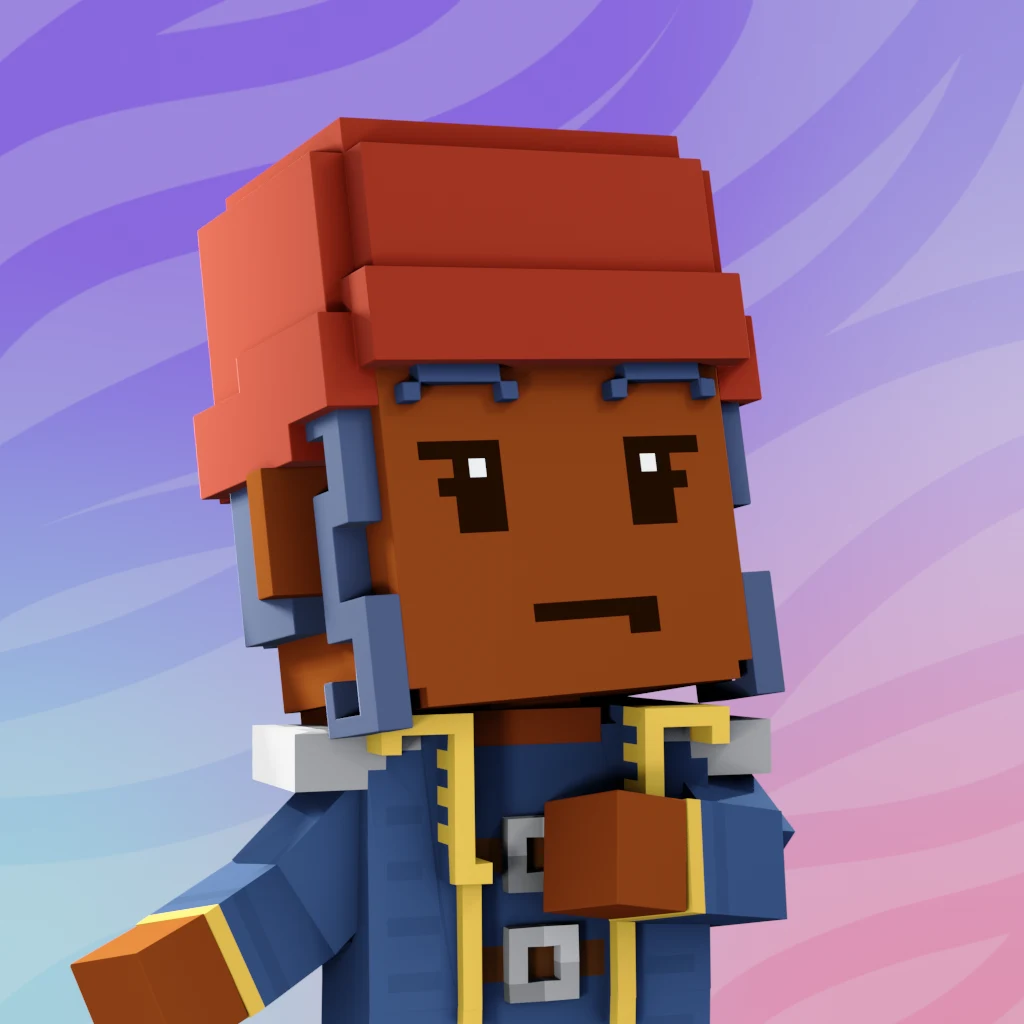 Pirate #7606 voxel render