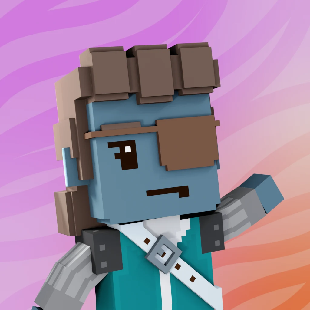 Pirate #7607 voxel render