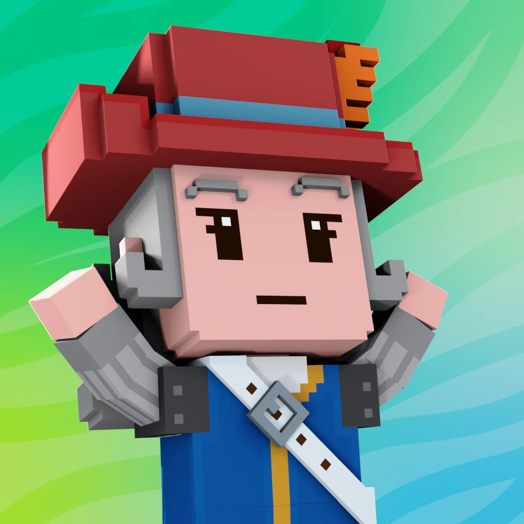 Pirate #7608 voxel render