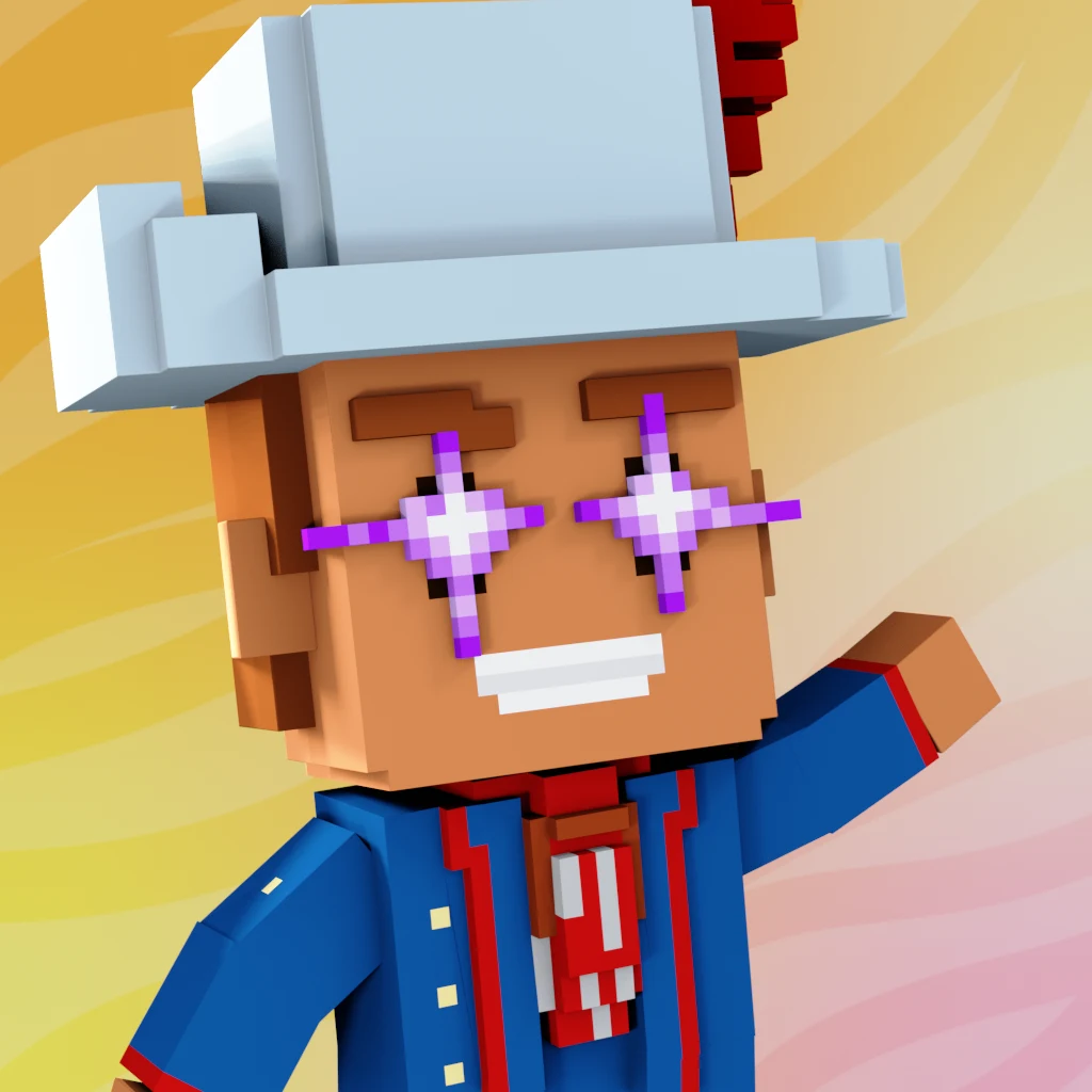 Pirate #7609 voxel render