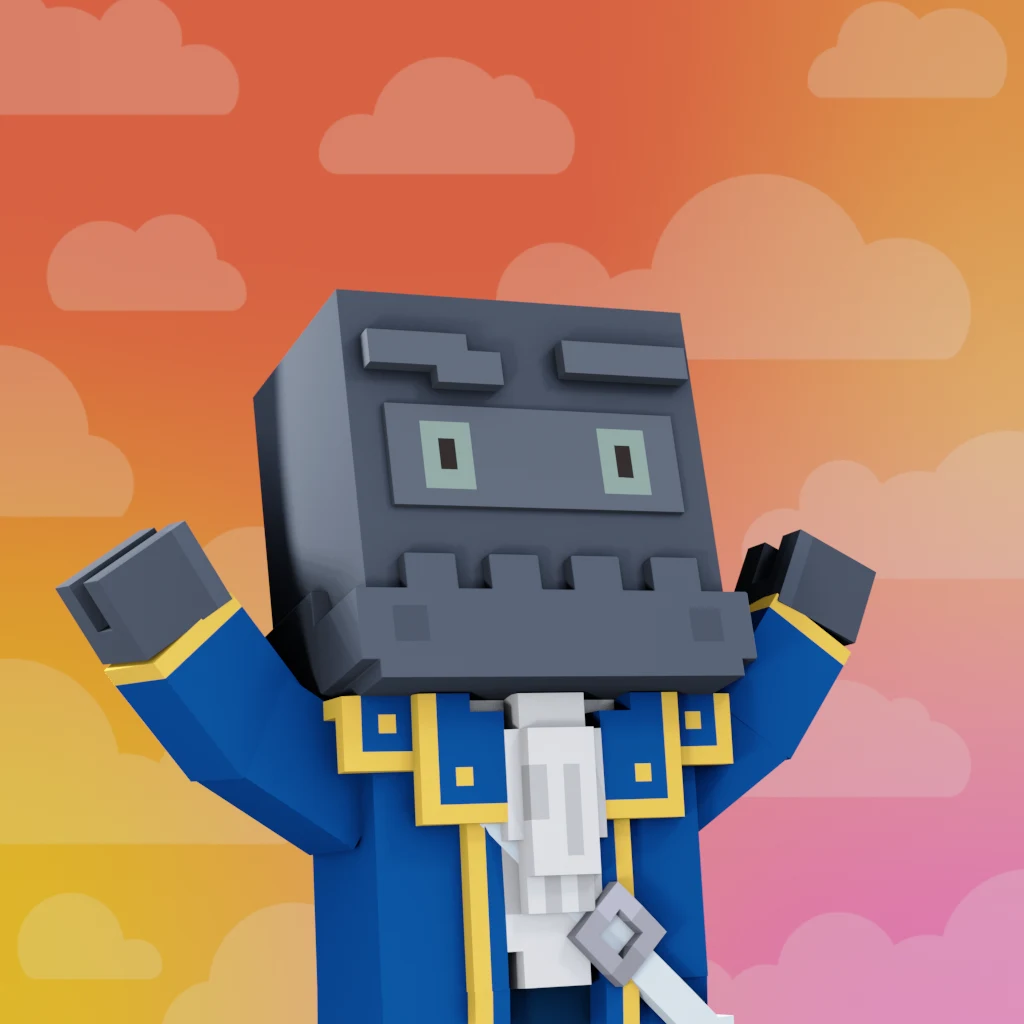 Pirate #761 voxel render