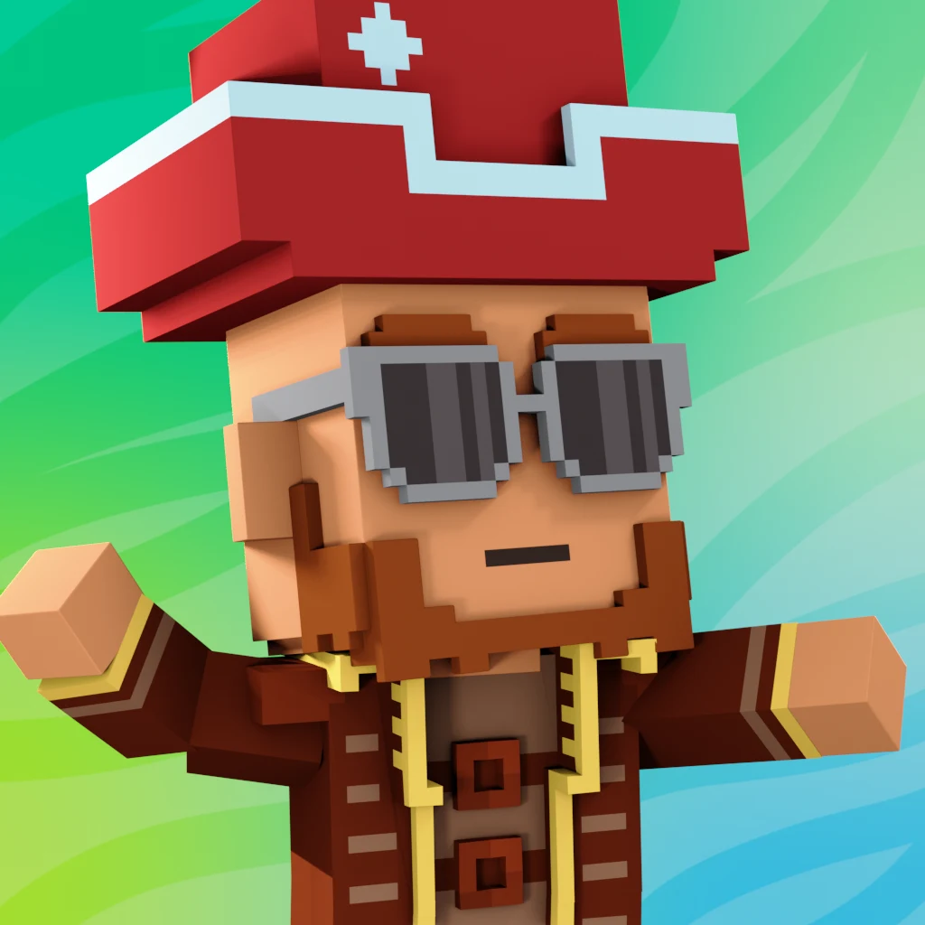 Pirate #7610 voxel render