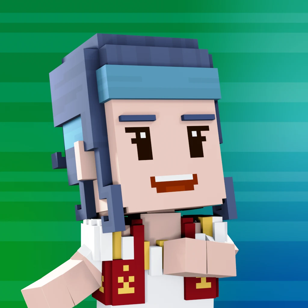 Pirate #7612 voxel render