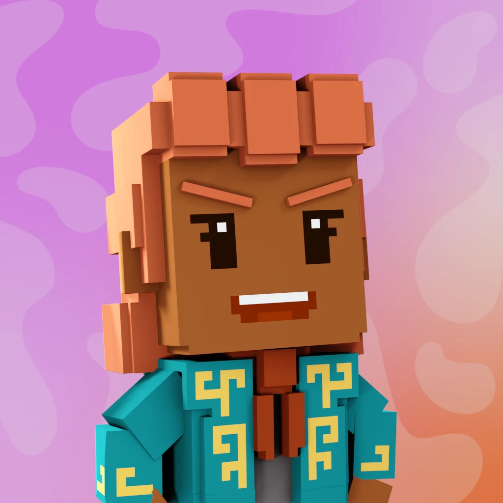 Pirate #7615 voxel render