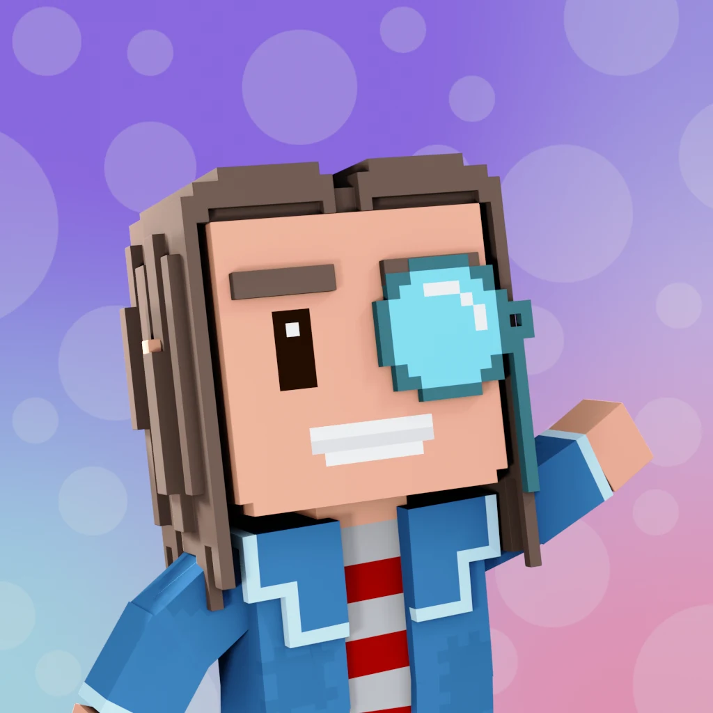 Pirate #7617 voxel render