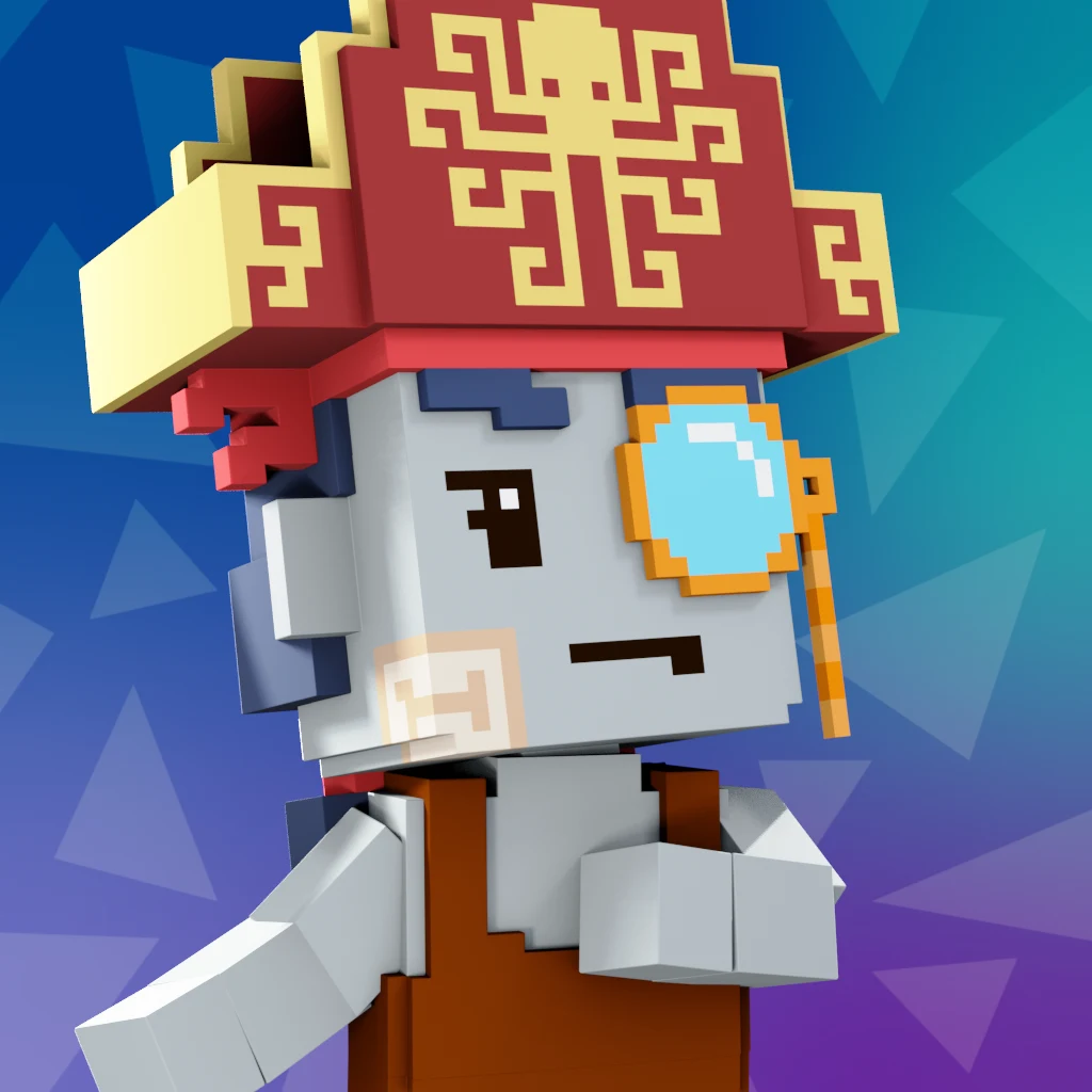 Pirate #762 voxel render