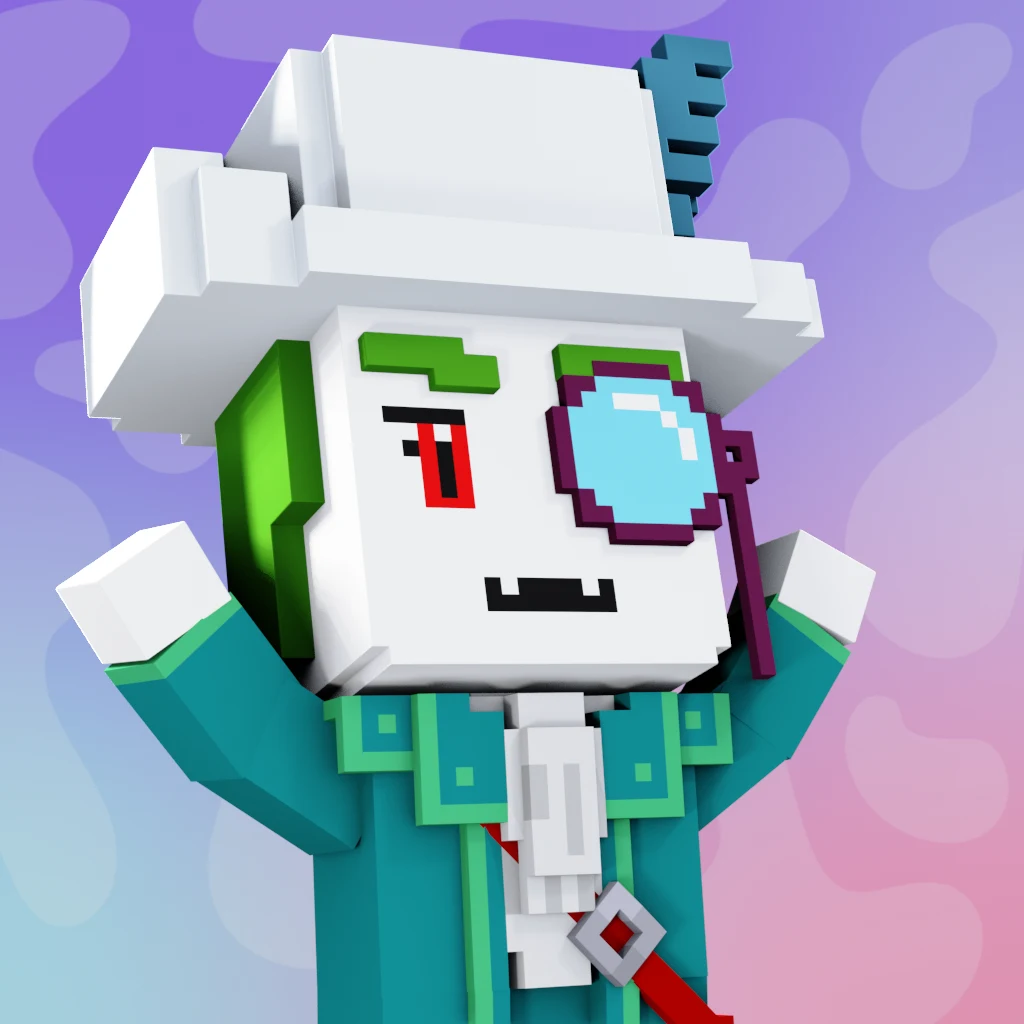 Pirate #7624 voxel render
