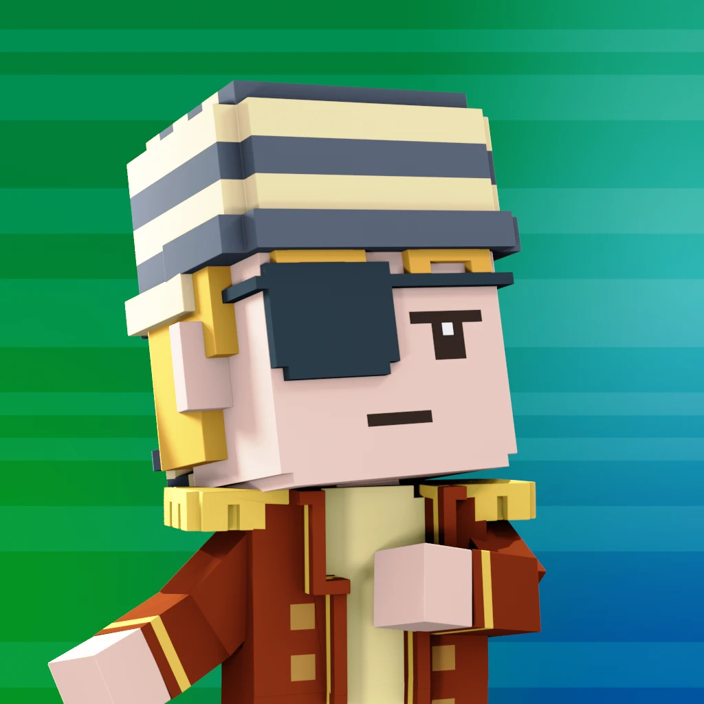 Pirate #7626 voxel render