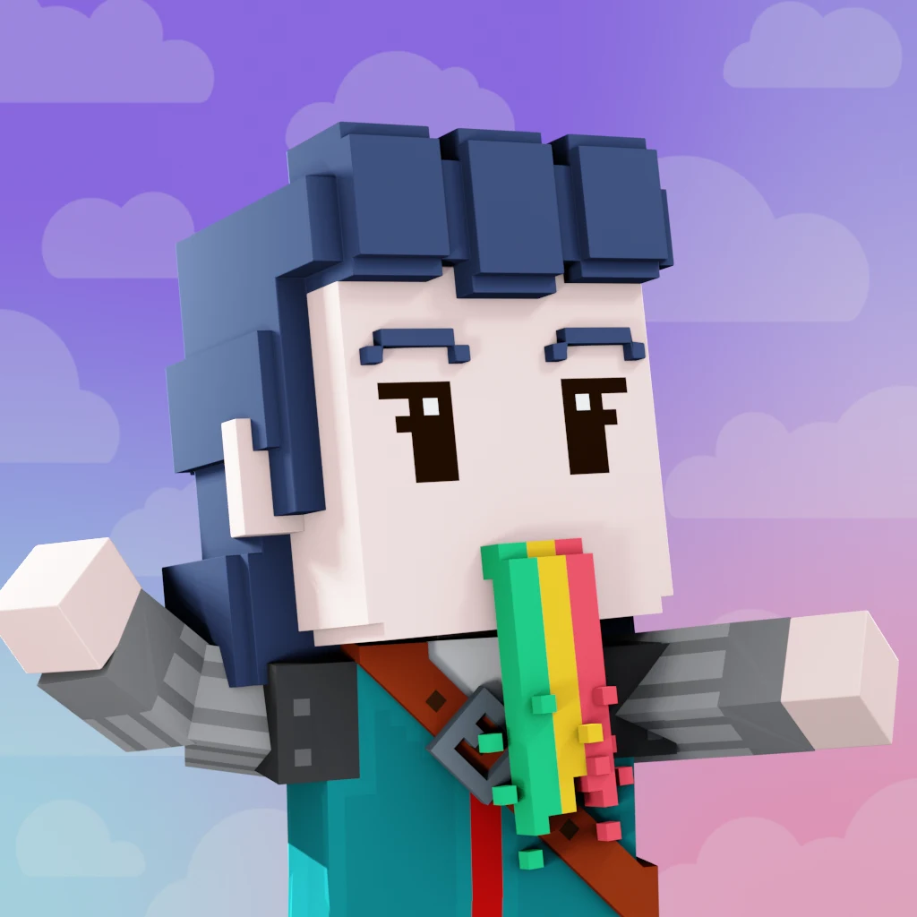 Pirate #7628 voxel render
