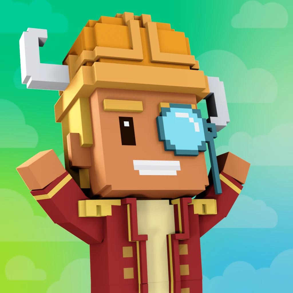 Pirate #7631 voxel render