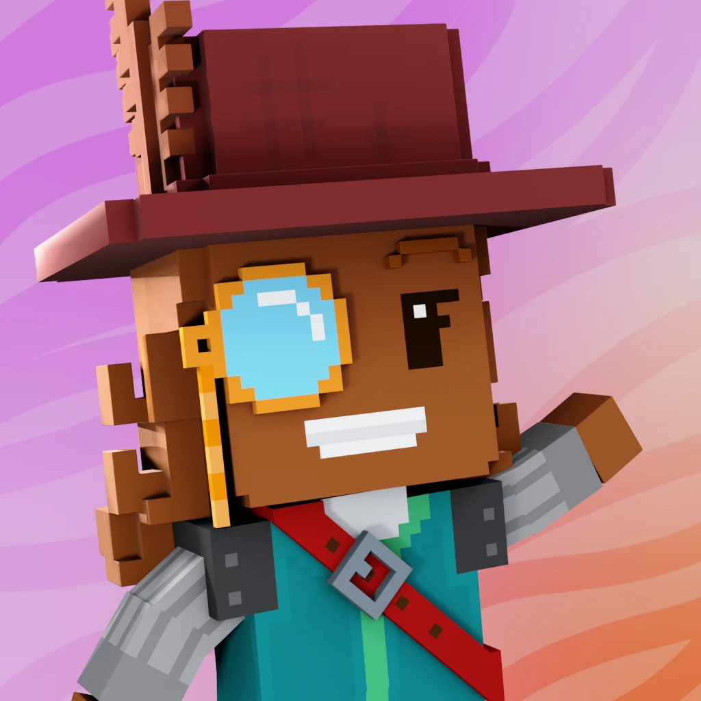 Pirate #7632 voxel render