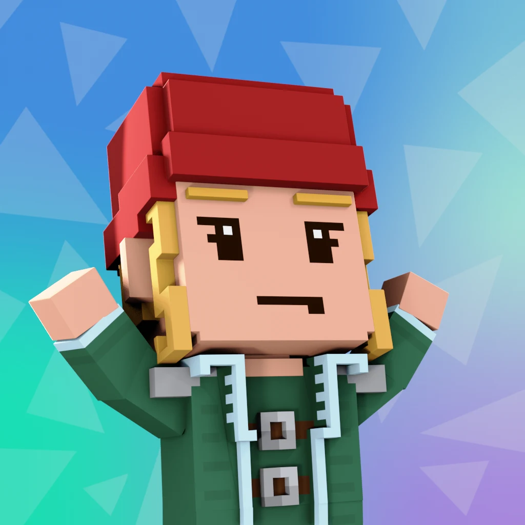Pirate #7633 voxel render
