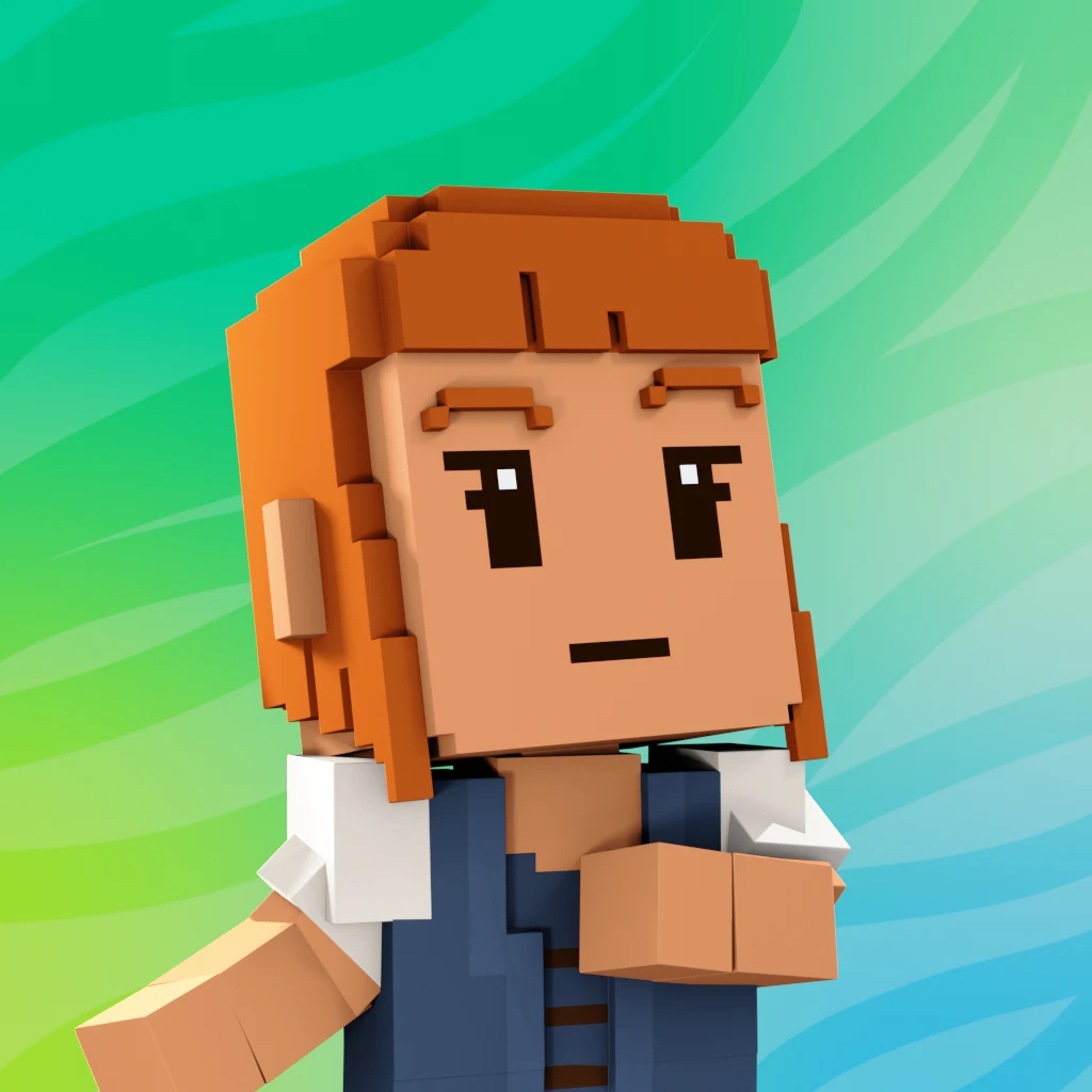 Pirate #7636 voxel render