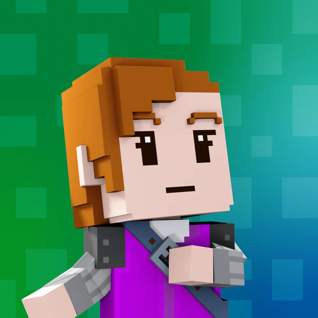 Pirate #764 voxel render