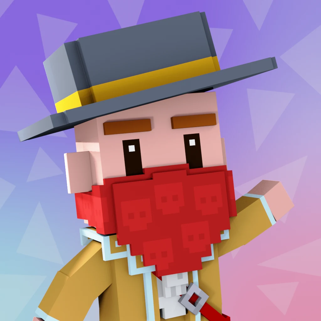Pirate #7642 voxel render