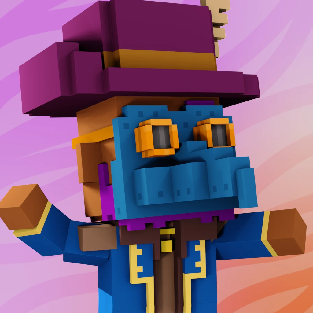 Pirate #7643 voxel render