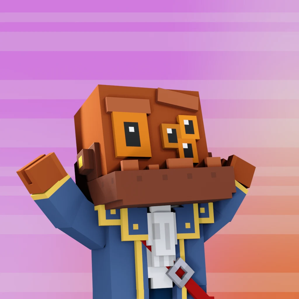 Pirate #7649 voxel render