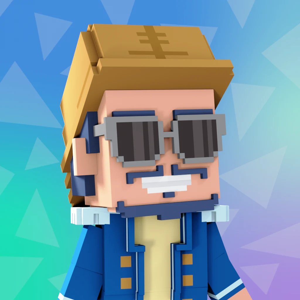Pirate #7650 voxel render